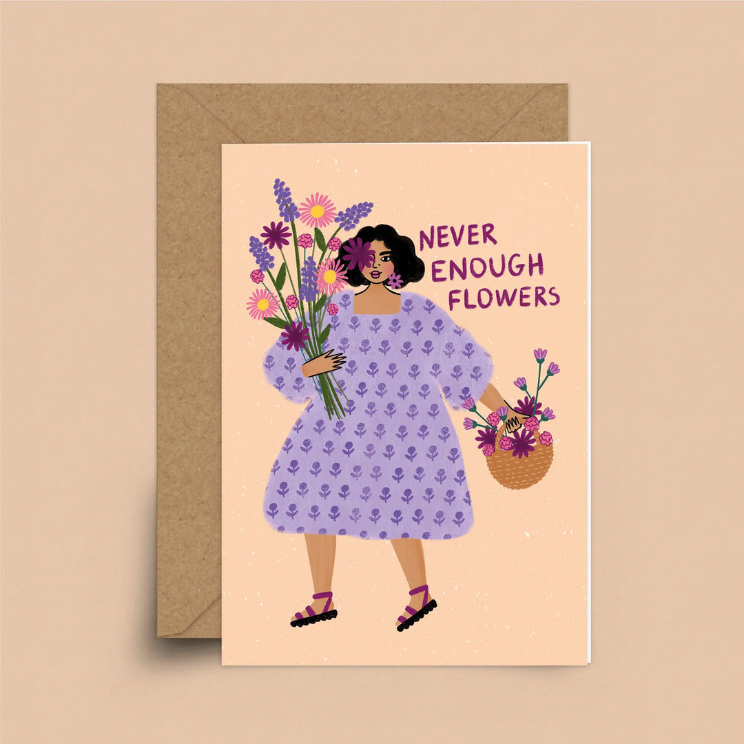 Never Enough Flowers Card - Migration Museum Shop