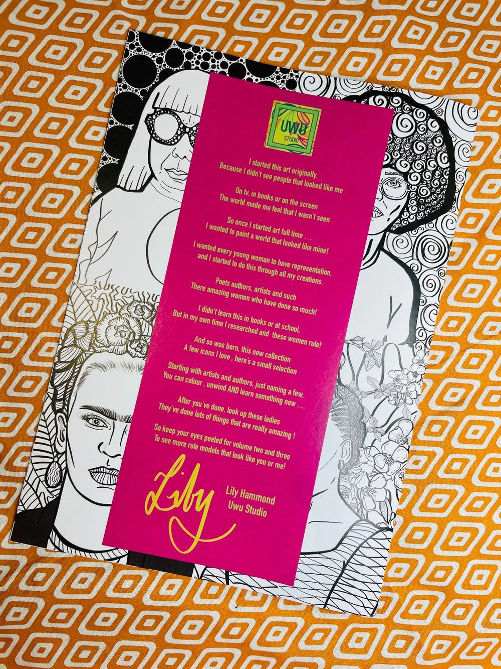 Inspirational Women Colouring Book by Uwu Studio - Artists & Authors - Migration Museum Shop
