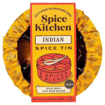 Indian Spice Tin with Sari Wrap by Spice Kitchen Spice Kitchen