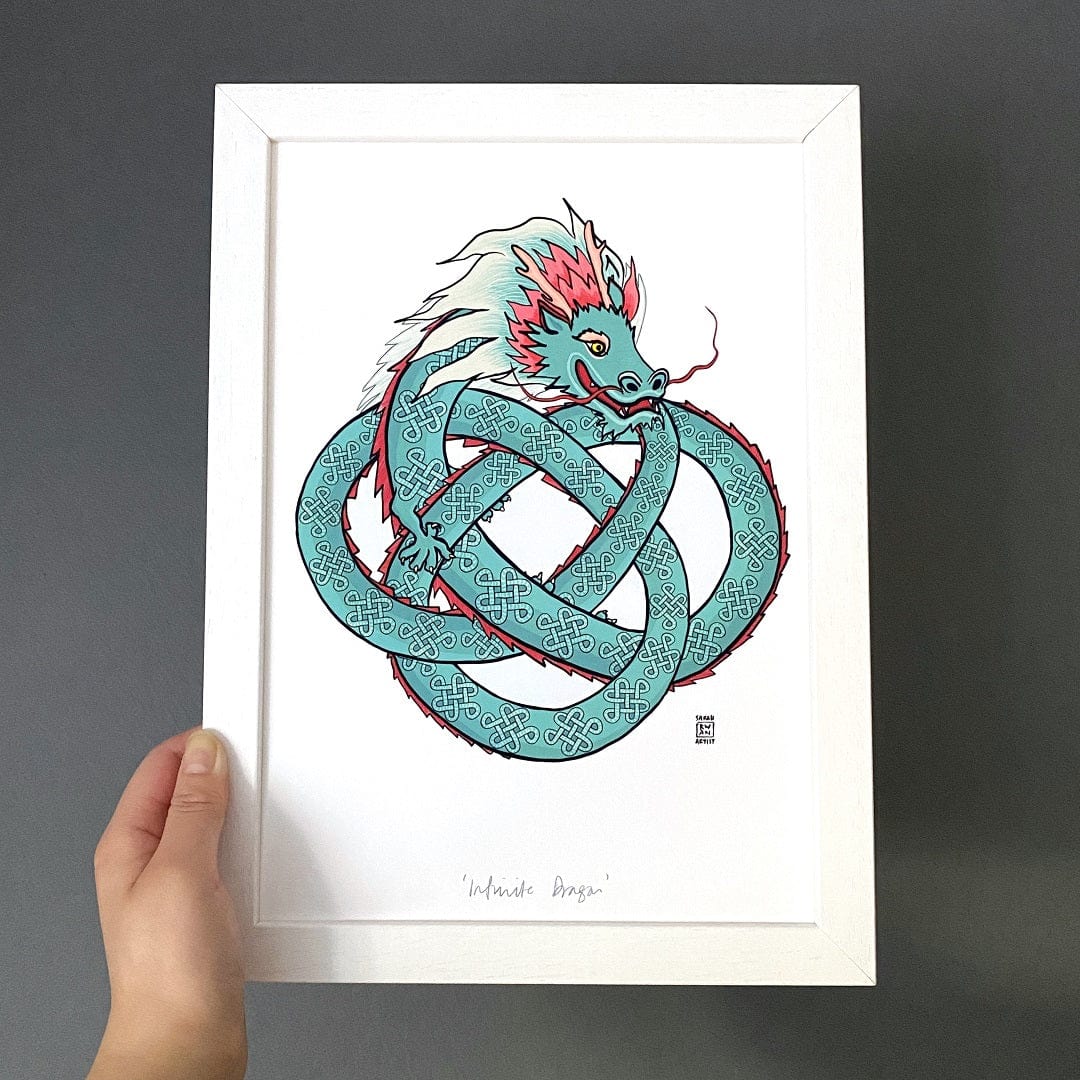 Sarah Kwan Print - Dragon - A4 - Migration Museum Shop