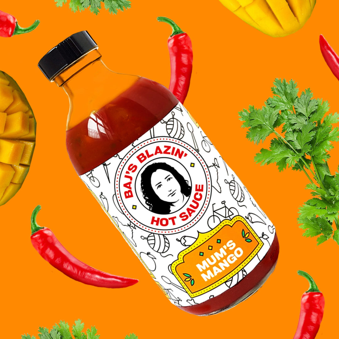 Baj's Blazin' Mum's Mango Sauce 315g Baj's Blazin Hot Sauce