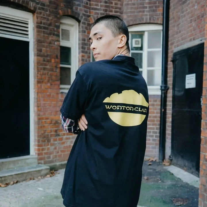 The Steam Room - T-Shirt: Wonton Clan Tee Black - Migration Museum Shop