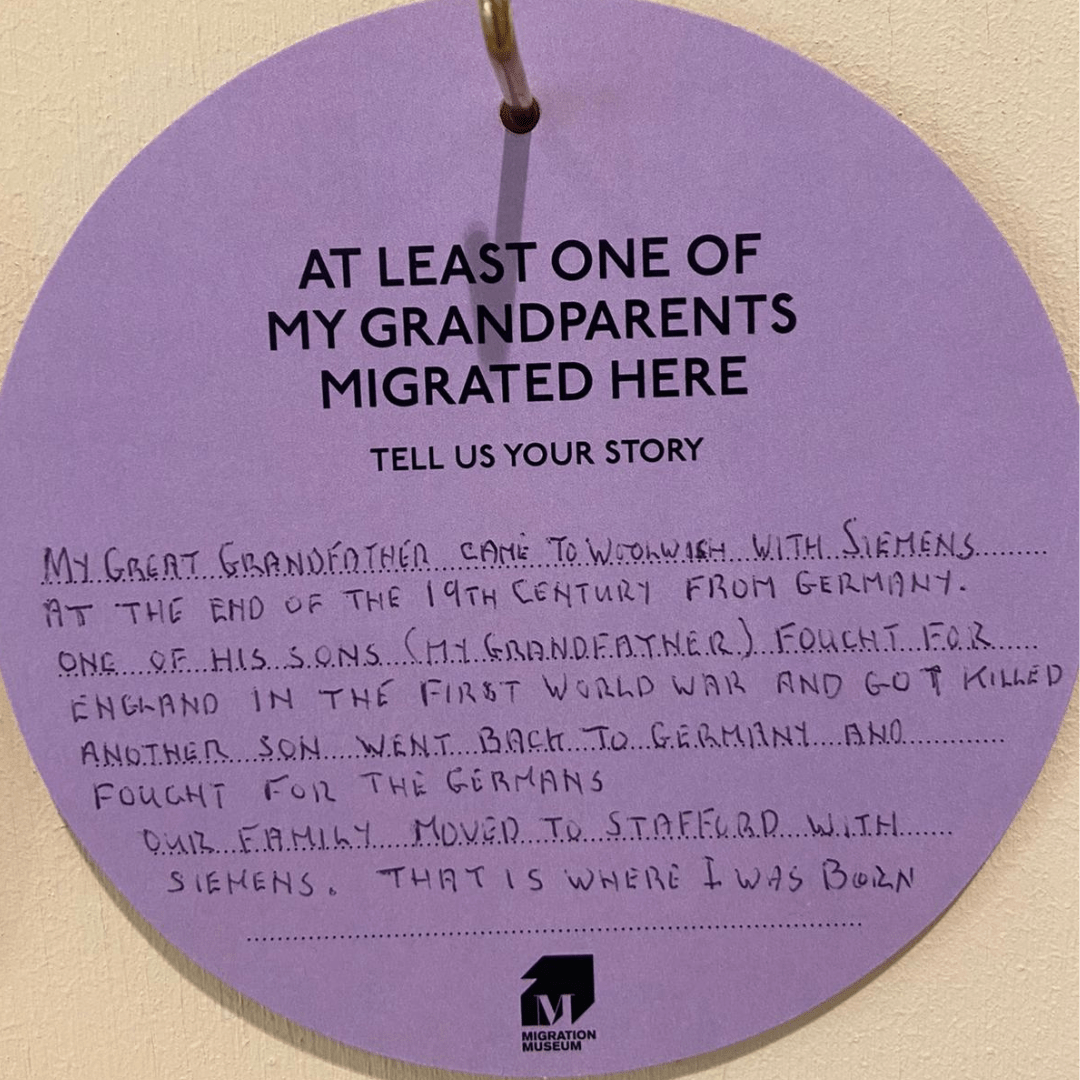 Migration Museum Workshop