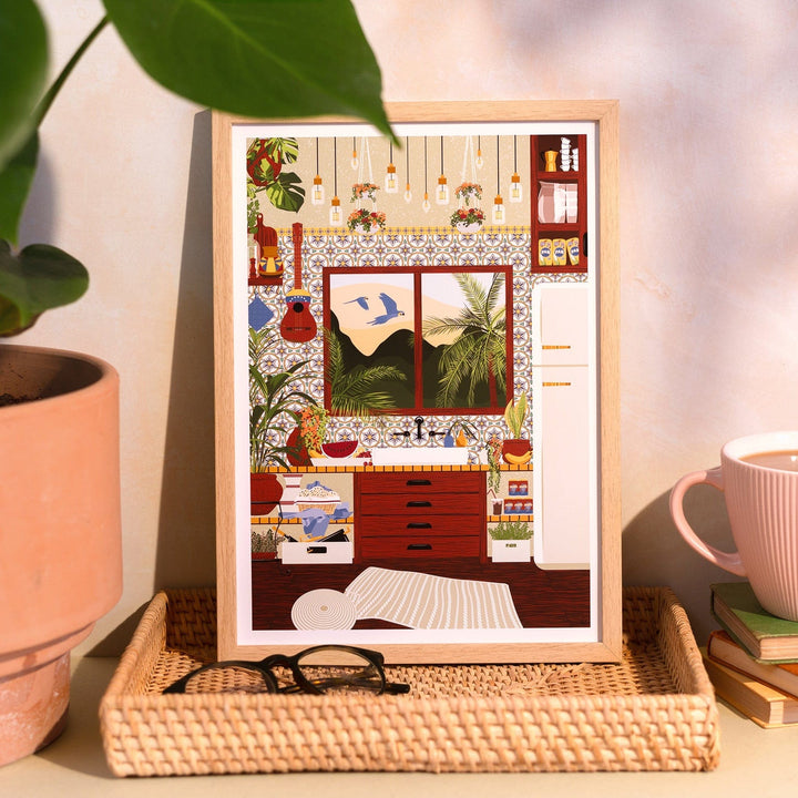 Vero Illustrates Venezuelan Kitchen Art Print A3