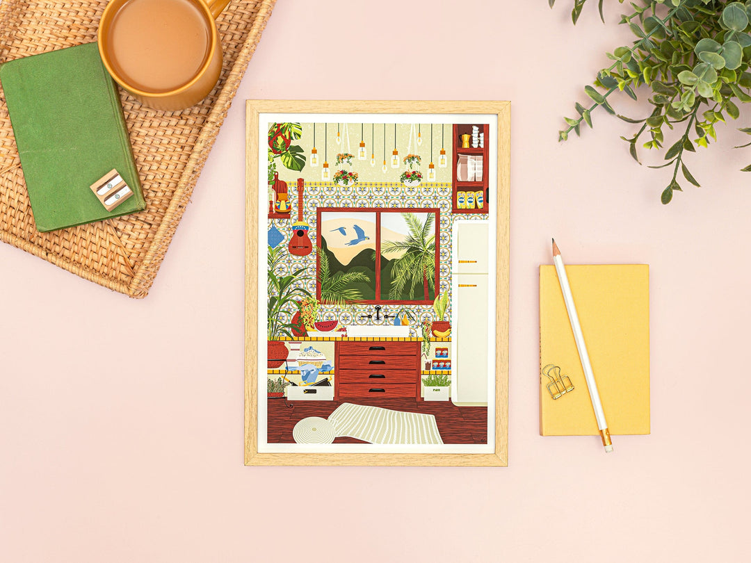 Vero Illustrates Venezuelan Kitchen Art Print A3
