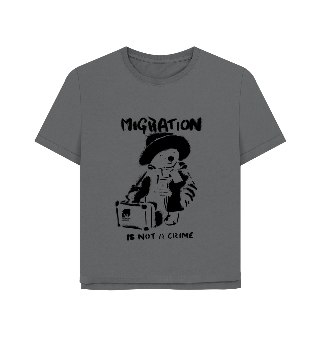 Slate Grey Printed T-shirt Front