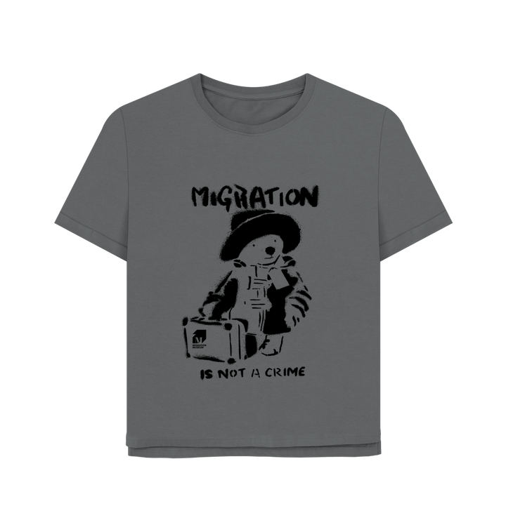 Slate Grey Printed T-shirt Front