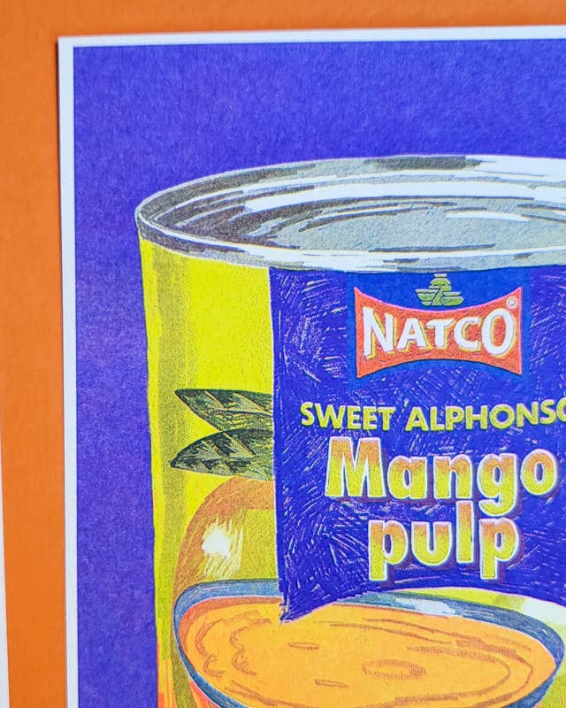 Mango Pulp - A5 Risograph Print