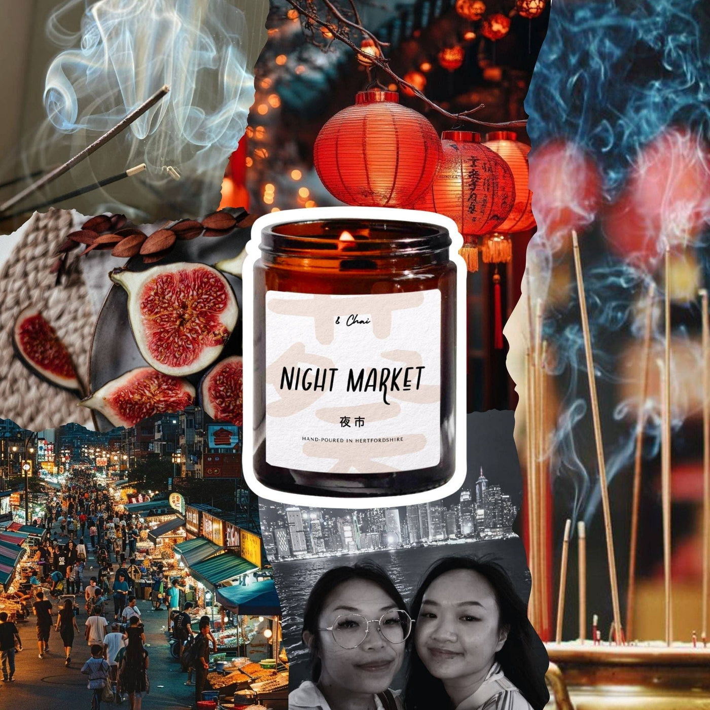 Night Market 夜市 Soy Candle |  Amber & Incense Scent