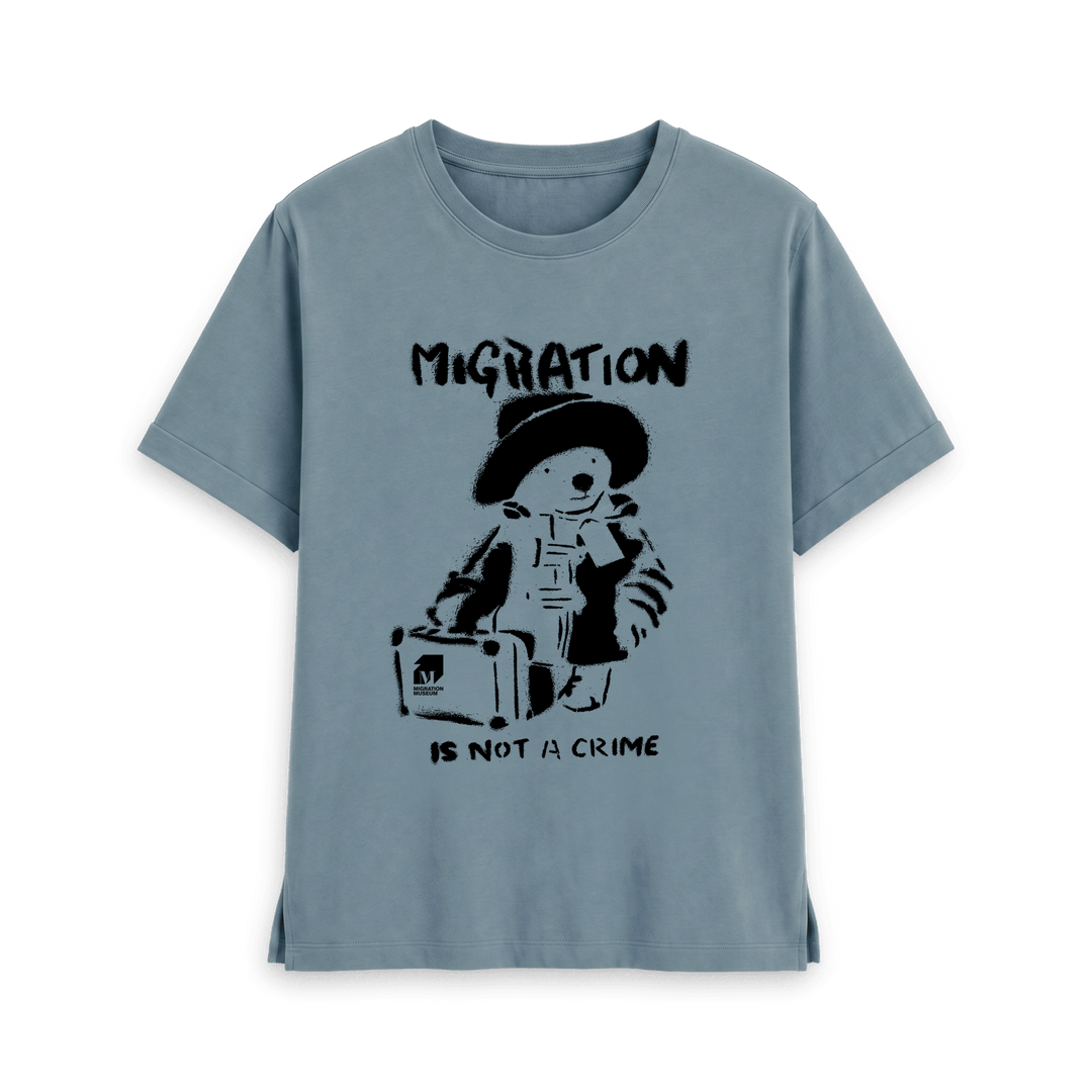 Stone Blue Printed T-shirt Front