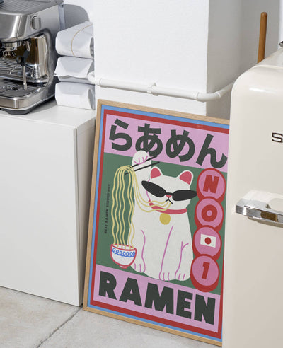 NO 1 RAMEN  Art Print - A4 Size: A4