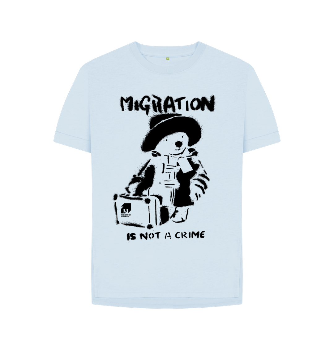 Sky Blue Printed T-shirt Front