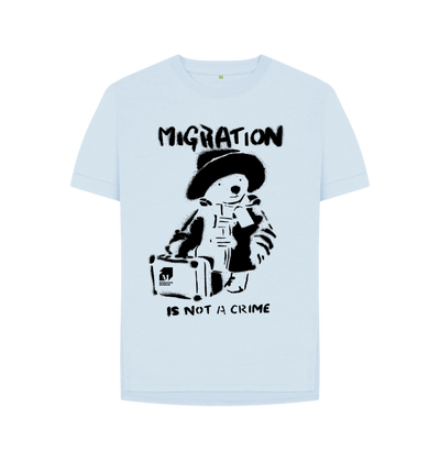 Sky Blue Printed T-shirt Front