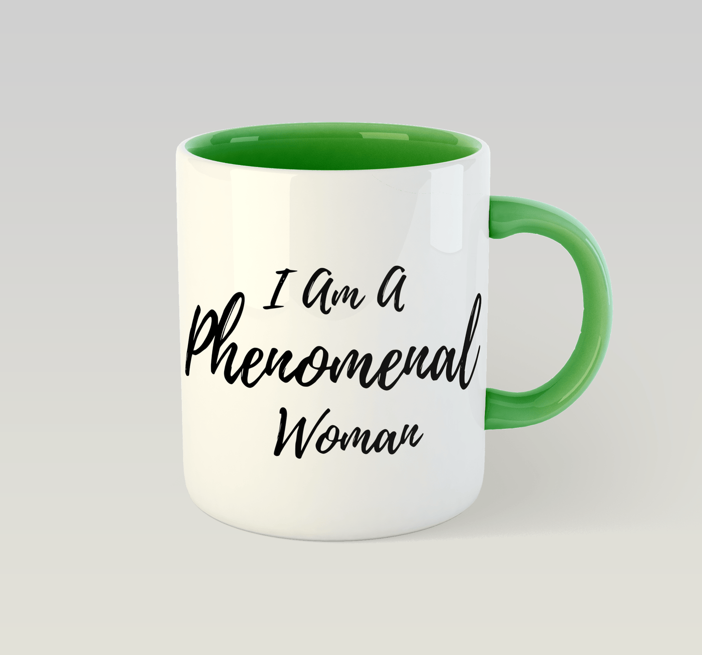 Phenomenal Woman Mug (Kente): Yellow