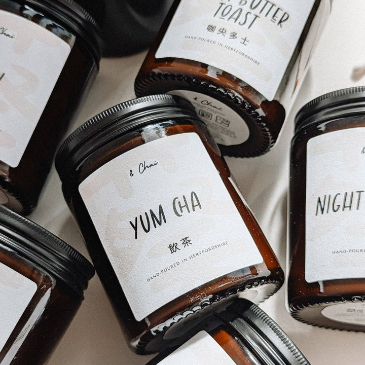 Yum Cha 飲茶 Soy Candle | Black Tea & Cocoa Scent