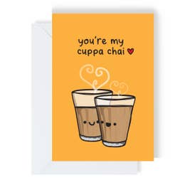 The Playful Indian You're My Cuppa Chai Card The Playful Indian