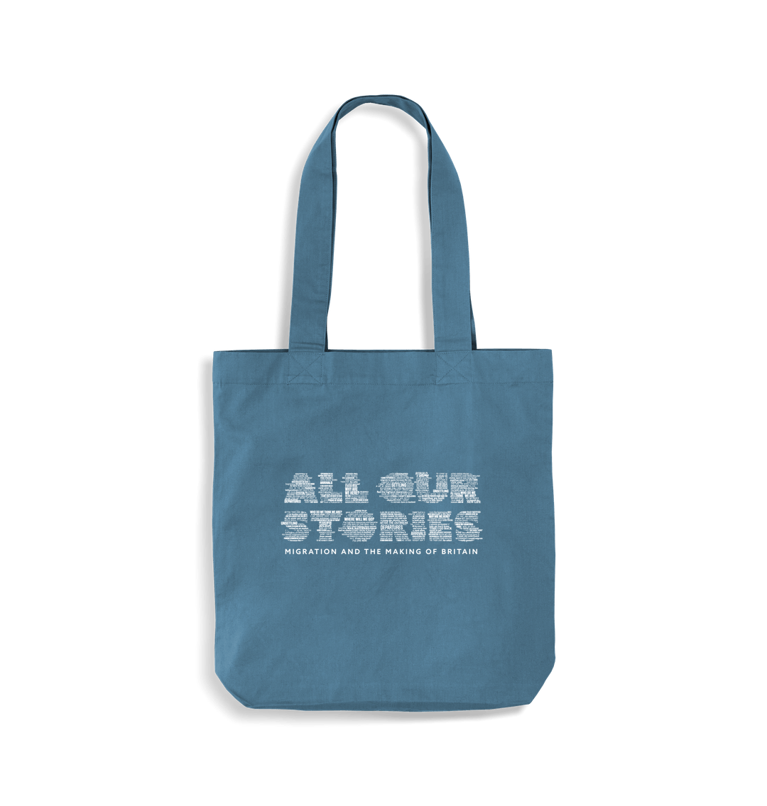 Airforce Blue All Our Stories Organic Tote Bag