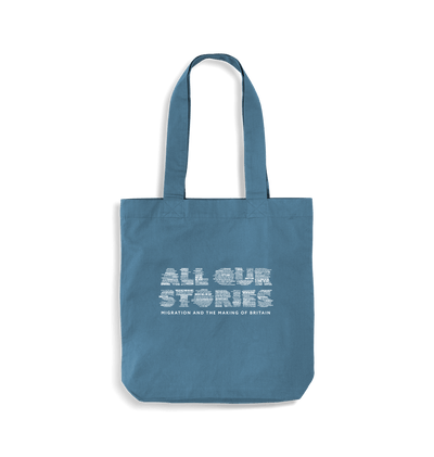 Airforce Blue All Our Stories Organic Tote Bag