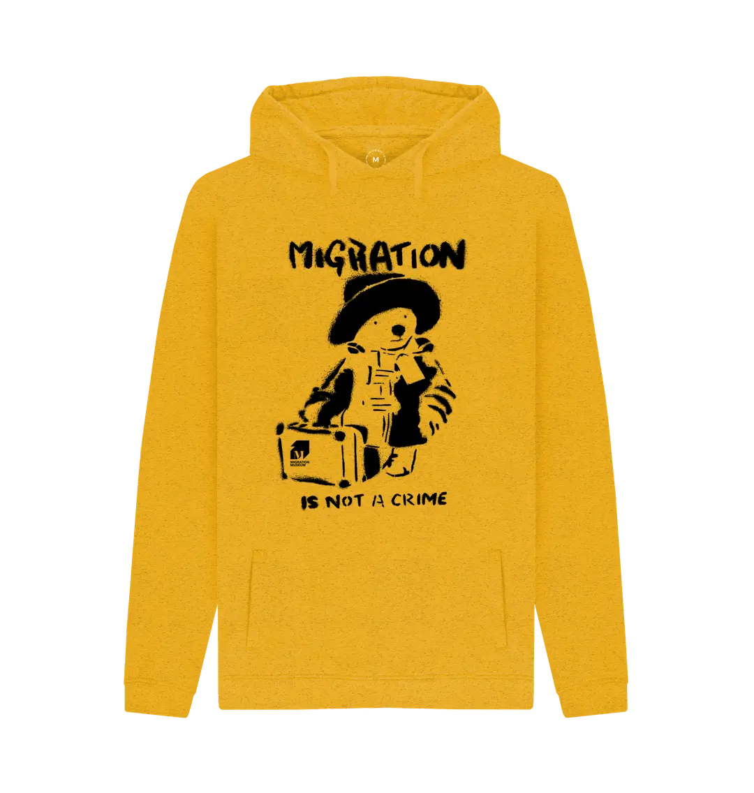 Sunflower Yellow Migration is not a Crime Unisex Remill\u00ae  Organic Hoodie