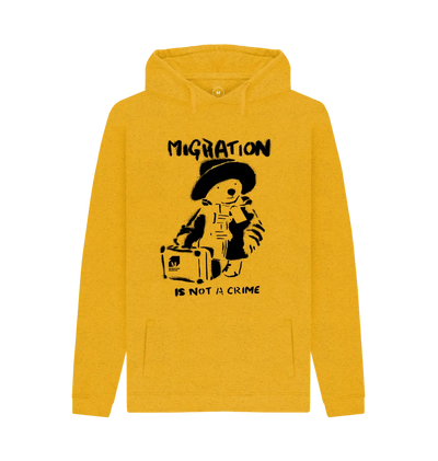 Sunflower Yellow Migration is not a Crime Unisex Remill\u00ae  Organic Hoodie