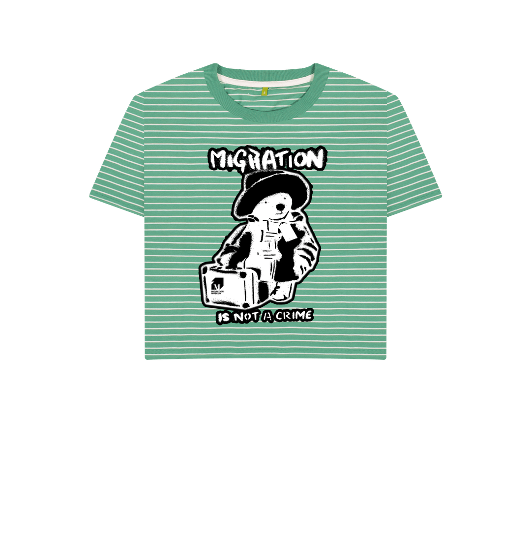 Green Stripes Printed T-shirt