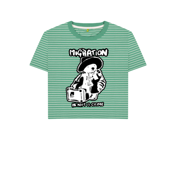 Green Stripes Printed T-shirt