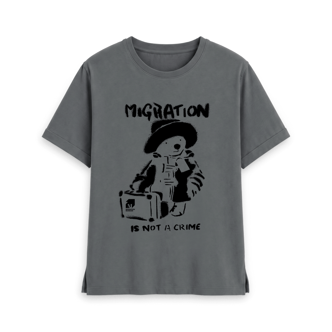 Slate Grey Printed T-shirt Front