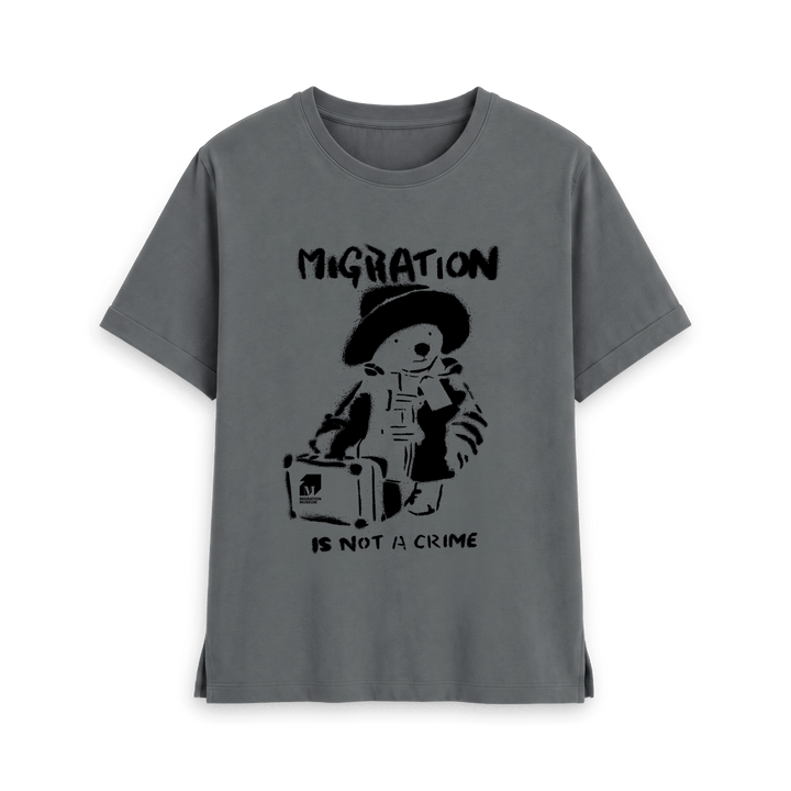 Slate Grey Printed T-shirt Front