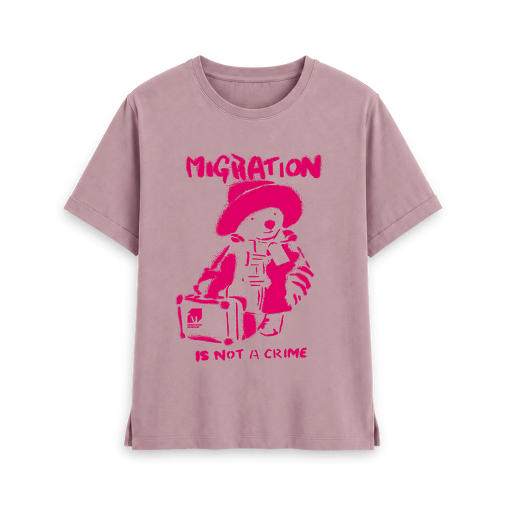 Mauve Printed T-shirt Front