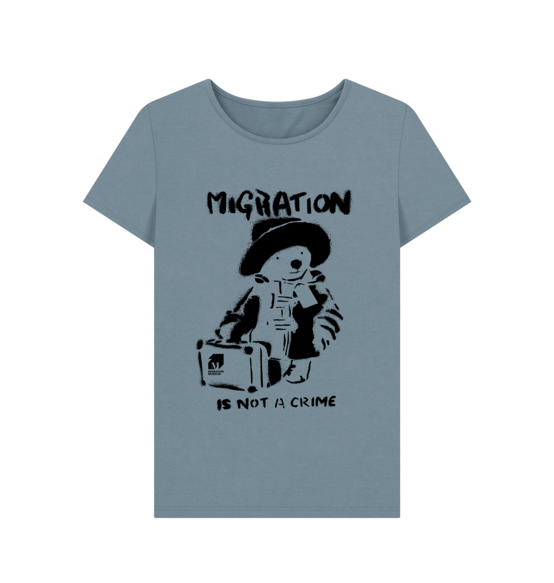 Stone Blue Printed T-shirt