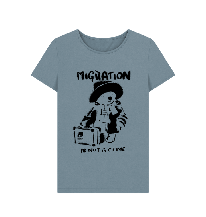 Stone Blue Printed T-shirt