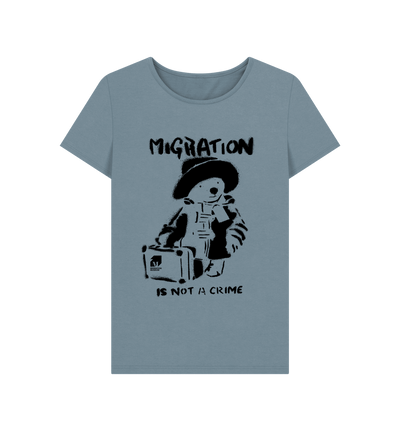 Stone Blue Printed T-shirt