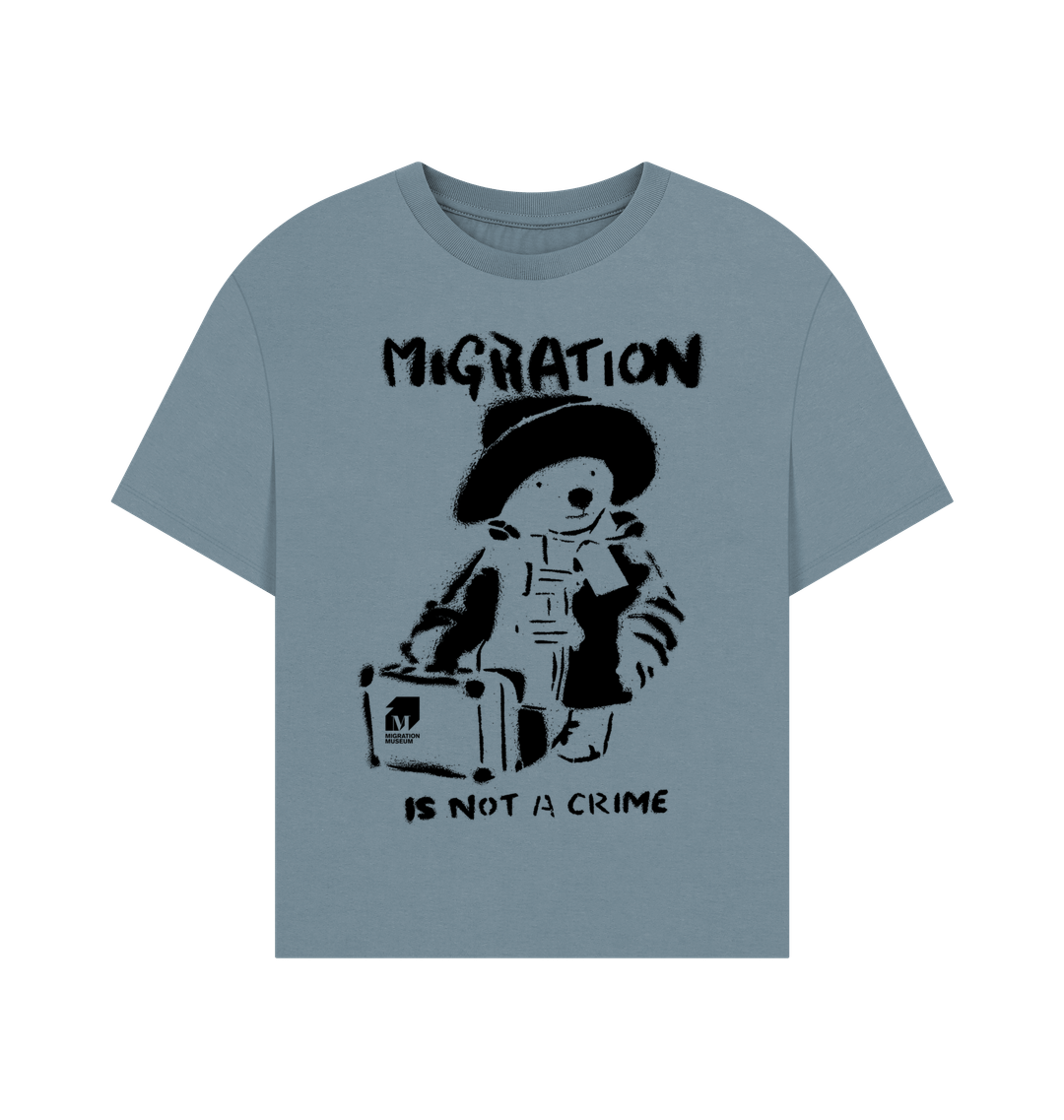 Stone Blue Printed T-shirt