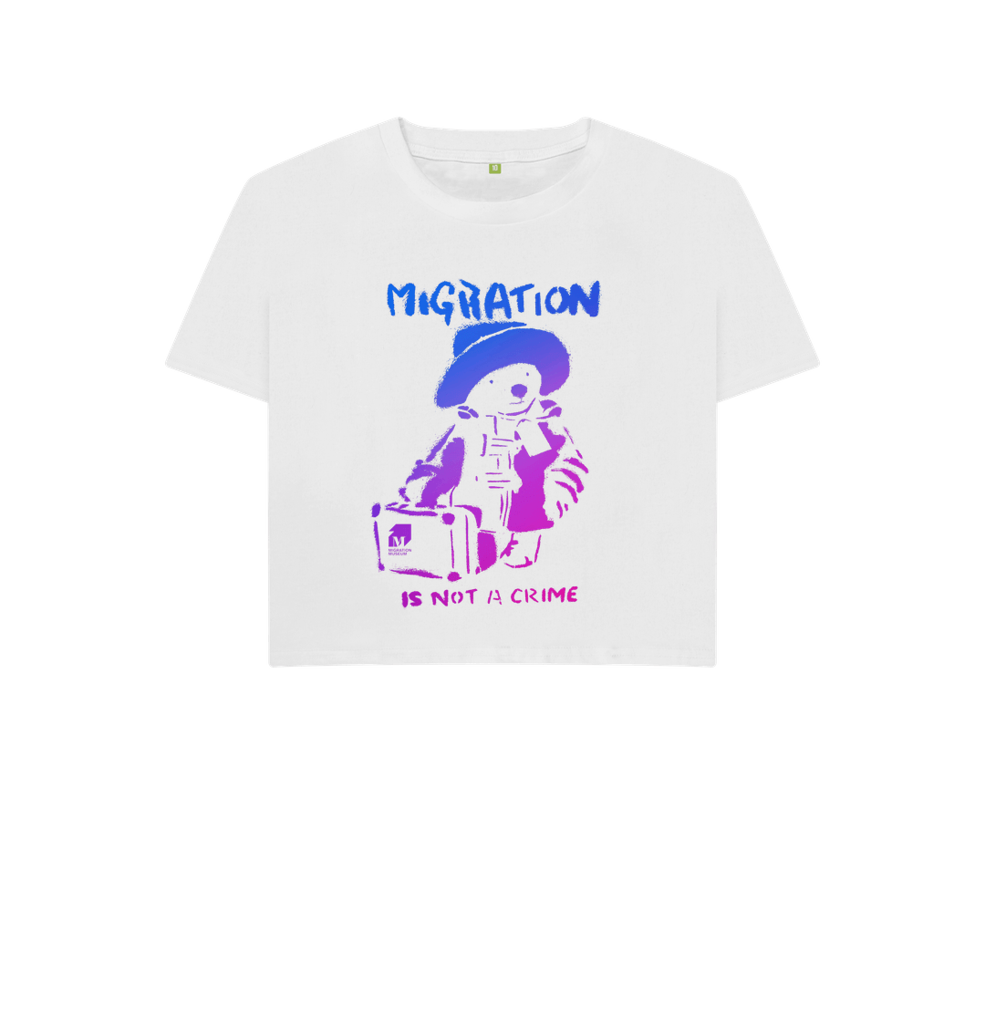 White Printed T-shirt Front