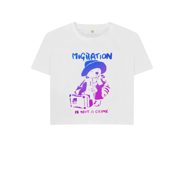 White Printed T-shirt Front