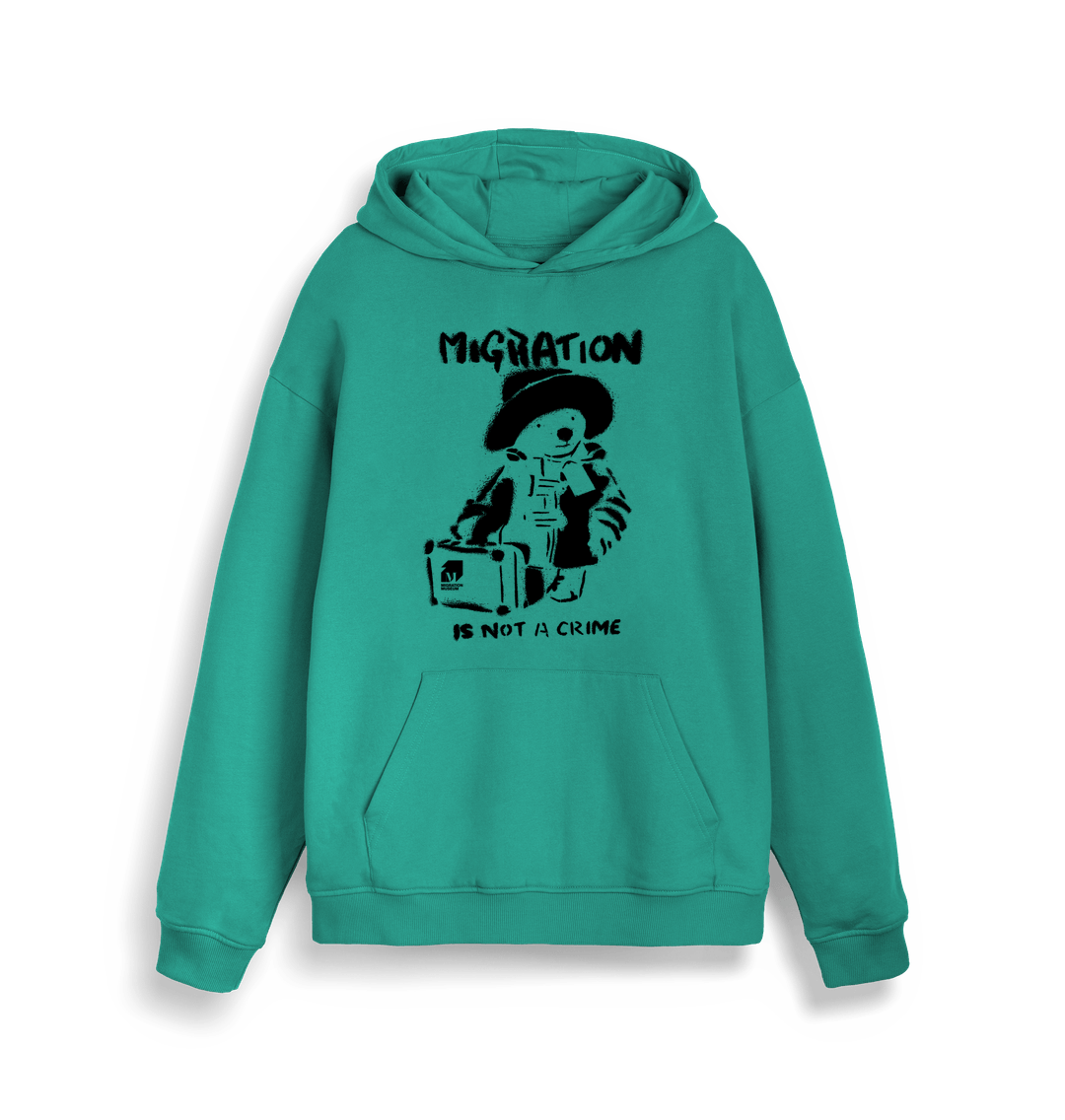 Go Green Migration is Not a Crime Organic Hoodie - New