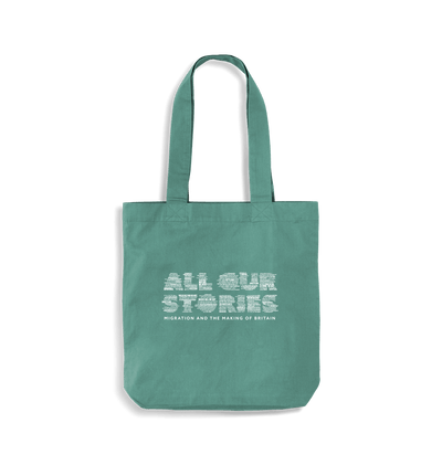 Sage Green All Our Stories Organic Tote Bag