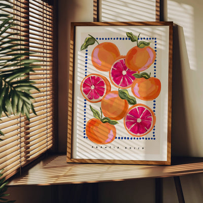 Blood Orange Fruit Art print: A4