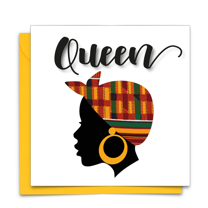 Queen - Luxury Afrocentric | Everyday Greeting Card: Kente