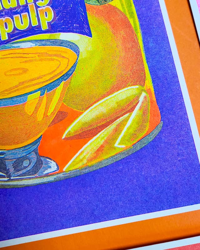 Mango Pulp - A5 Risograph Print