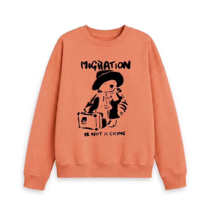 Apricot Printed Sweater Front