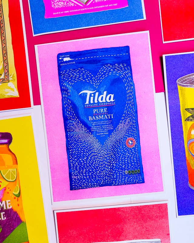 Tilda Basmati Rice - A5 Risograph Print