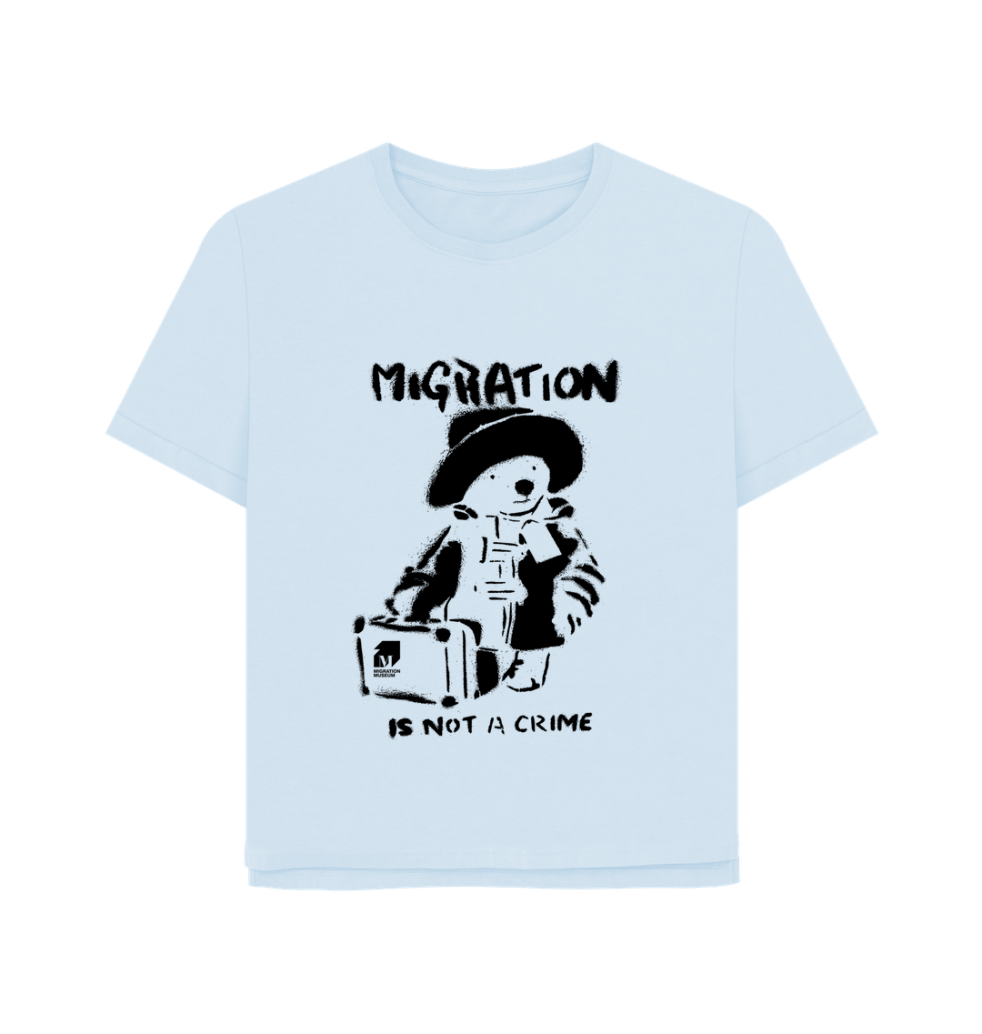 Sky Blue Printed T-shirt