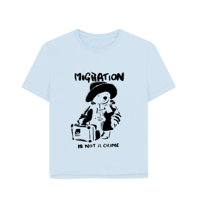 Sky Blue Printed T-shirt