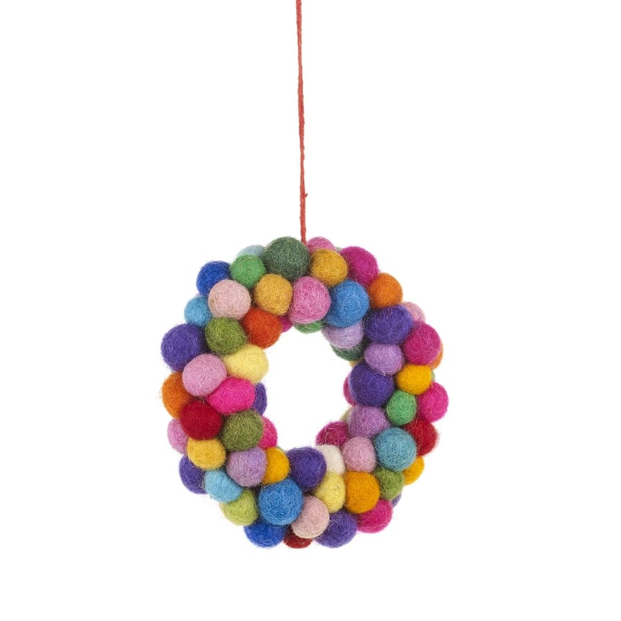 Felt Pompom Wreath by Felt So Good Felt So Good