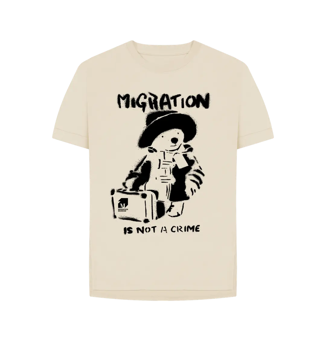 Oat Migration Is Not A Crime - Organic Cotton Women's Relaxed Fit T-shirt