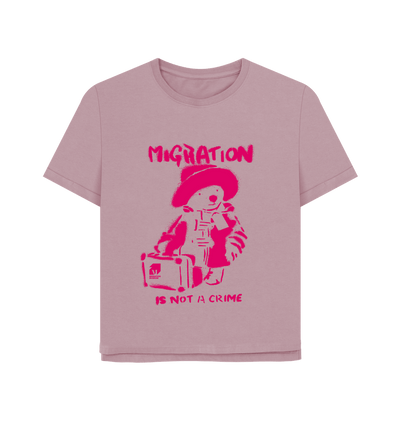 Mauve Printed T-shirt Front