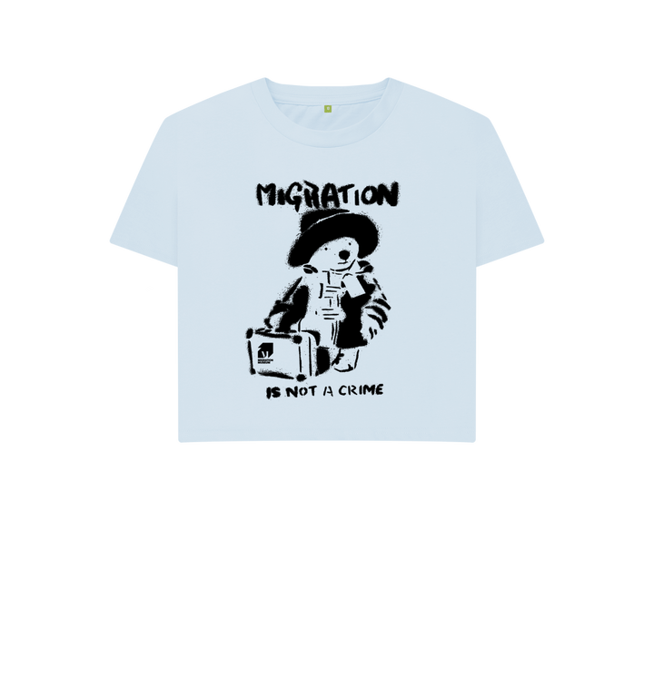 Sky Blue Printed T-shirt Front