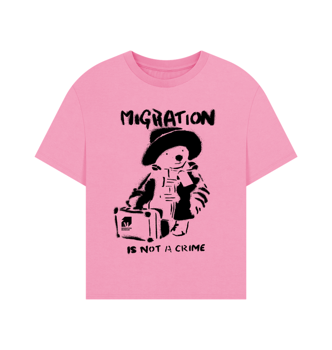 Rose Pink Printed T-shirt Front