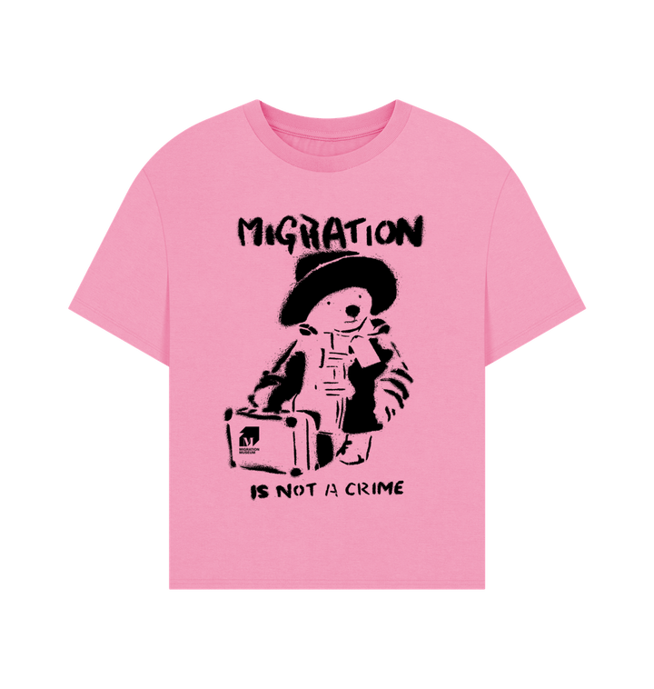 Rose Pink Printed T-shirt Front